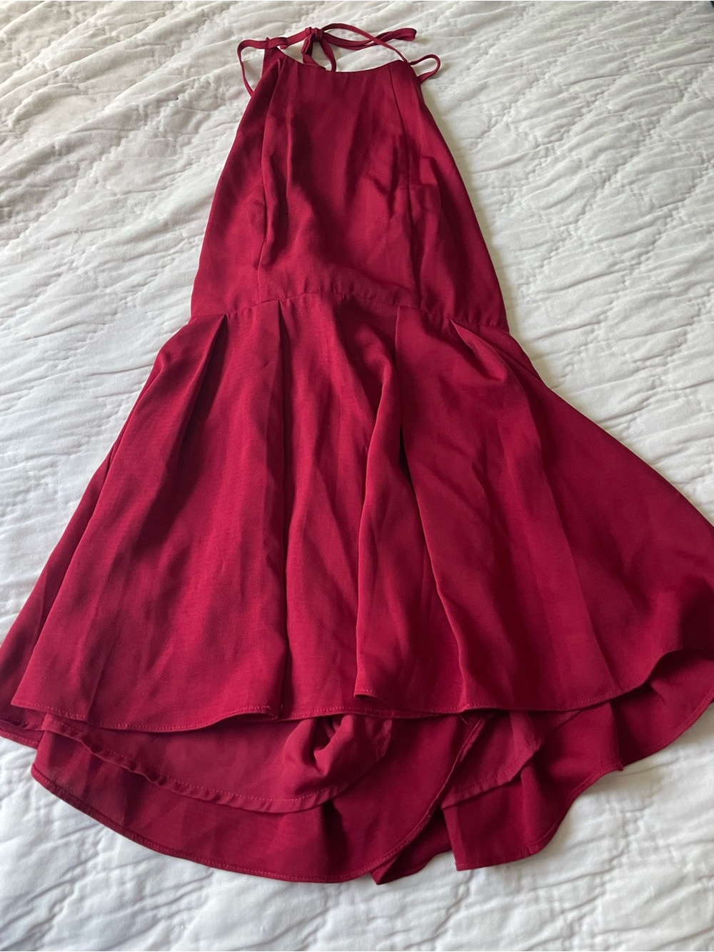 Red Halter Romper